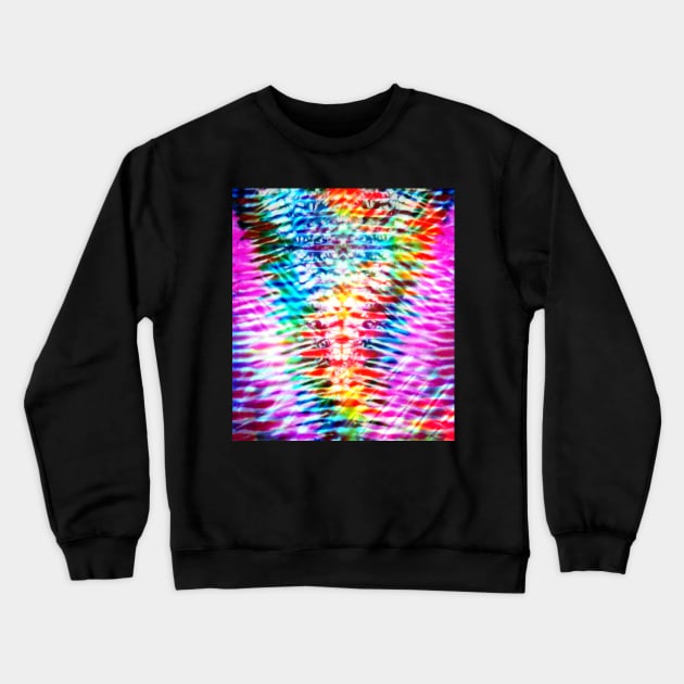 Rainbow V Tie Dye Crewneck Sweatshirt by KirstenStar 